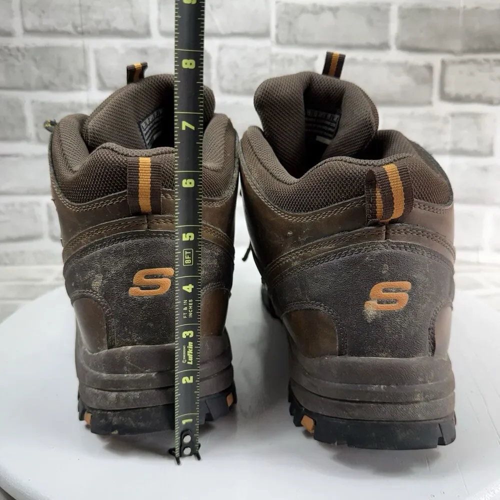 Skechers Relment Traven Men's Size 13 Brown Waterproof Hiking Boots 65529